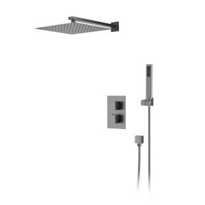 Душевая система D&K Bayern.Liszt DA2515706A04 серый графит, встраиваемая, с термостатом