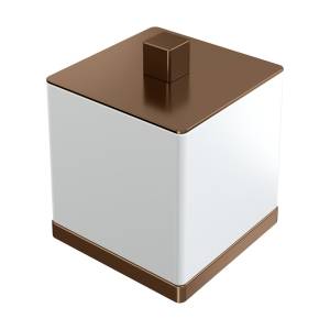 Стакан для ватных дисков Boheme Qubic 10964-BRB Brushed Bronze