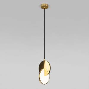 Подвесной светодиодный светильник Eurosvet Lang 50225/1 Led золото