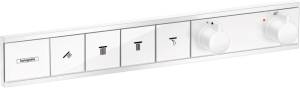 Термостатический смеситель Hansgrohe RainSelect 15382700 для ванны, белый матовый