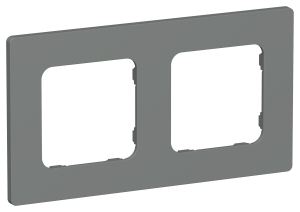 Рамка 2-постовая IEK Flite FI-M22-32-20-K80 мокрый асфальт