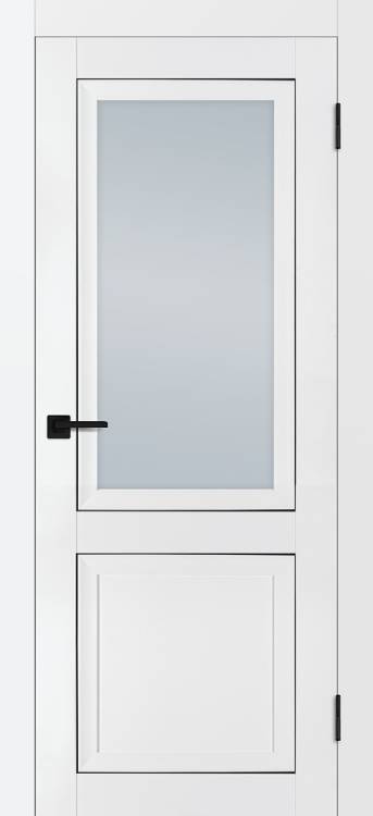 Межкомнатная дверь Profilo Porte PST-37 полотно Белое матовое, стекло сатинат 800x2000