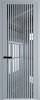 Межкомнатная дверь Profil Doors 3 AGP цвет профиля Серебро, стекло безопасное 6 мм зеркало 800x2000