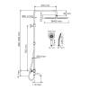 Душевой комплект Wasserkraft A188.117.101.087.CH Thermo с термостатическим смесителем, хром фото 3