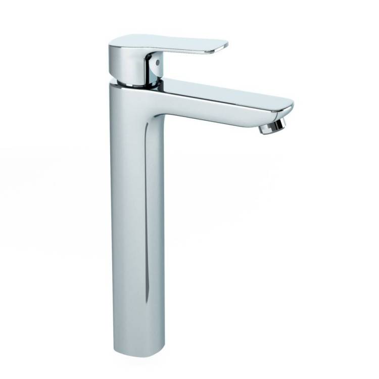 Смеситель для раковины Paini Viva Style P4CR205LL без донного клапана, высокий, хром