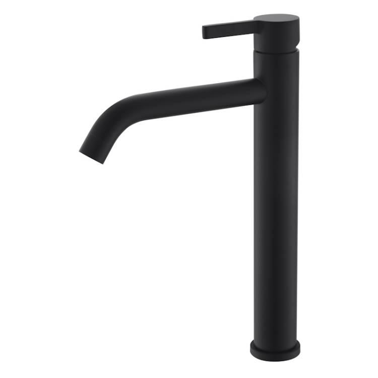 Смеситель для раковины Voda Vessel Black VSL25B высокий, черный