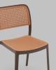 Стул Stool Group Yona PP-296 brown 36025 коричневый, пластиковый фото 7