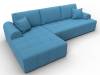 Диван угловой Лига Диванов Лига-080 134743L Голубой фото 6