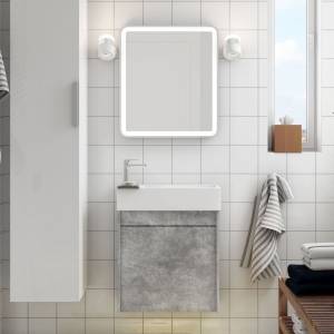 Мебель для ванной Art&Max Family R, 40, подвесная, Cemento Veneto