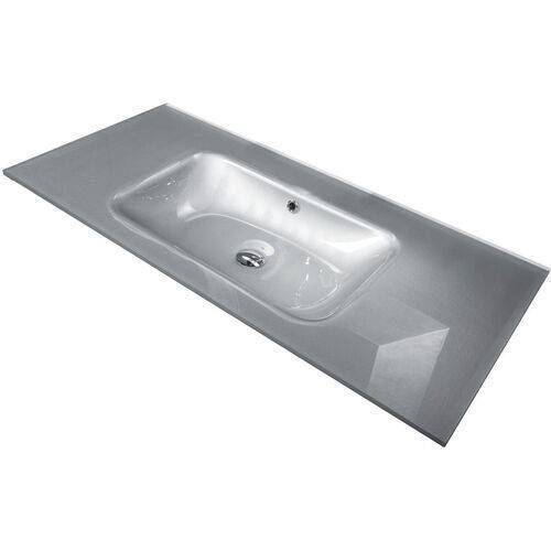 Раковина Armadi Art Lucido 852-100-SLF моноблок, 100 см, серебро