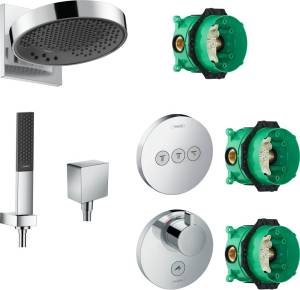 Душевой комплект Hansgrohe Rainfinity 250 (3 jet) 26232000 + 26857000 + 26455000 + 15742000 + 15745000