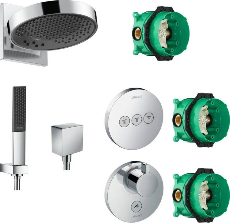 Душевой комплект Hansgrohe Rainfinity 250 (3 jet) 26232000 + 26857000 + 26455000 + 15742000 + 15745000