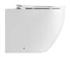 Унитаз приставной Iberica Blanca Bilbao Alto IB.BLA.334.1B1 безободковый, белый, сиденье микролифт фото 3