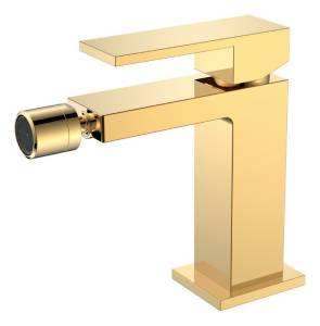 Смеситель для биде Boheme Qubic 476-G Shinny Gold