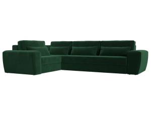 Диван угловой Лига Диванов Лига-008 Long 118710L зеленый, левый