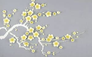 3D Фотообои Artegrafico «Цветущая слива» FANT-039 канвас