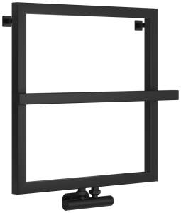 Полотенцесушитель водяной Сунержа Штиль EU50+ 31-0256-5353 Матовый чёрный, 53x53