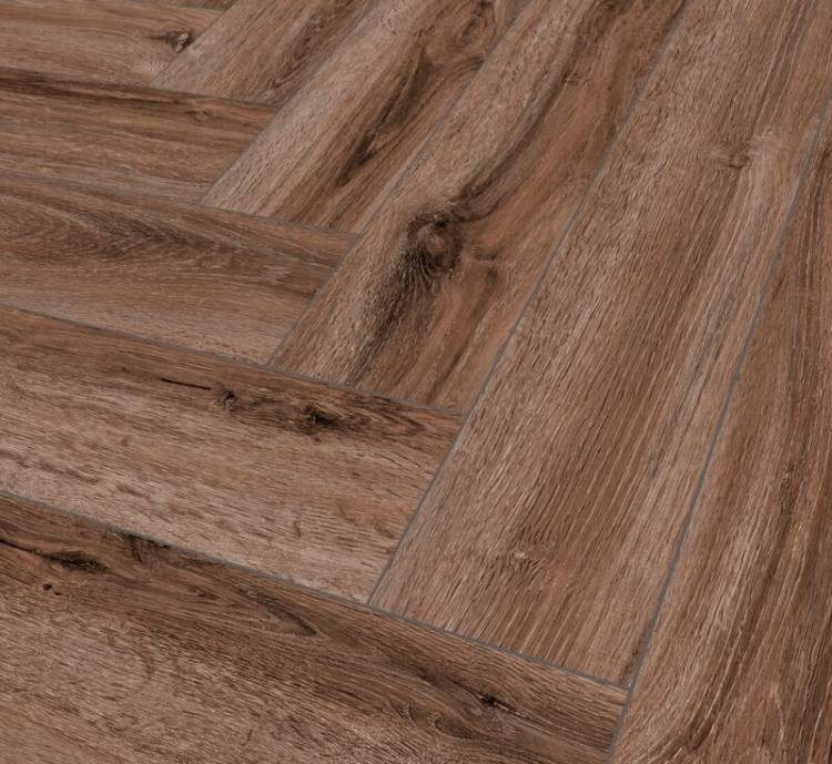 SPC Ламинат Falquon The Floor Herringbone 6/33 P1005 Portland Oak 740x148