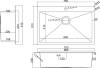 Мойка кухонная ZorG Steel Hammer SH 7551 фото 2