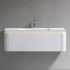 Тумба с раковиной Black&White U925.1200 с LED подсветкой, молочный белый, 120x40x52 фото 5