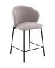 Стул полубарный Stool Group Блейз LV-109-S900-P-01 светло-серый, букле