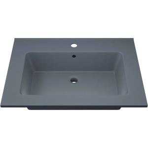 Раковина Uperwood Parma Quartz 291003002 65 см, бетон, серая матовая