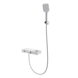 Смеситель для ванны Wonzon & Woghand WW-B2551-MW термостатический, с душевым гарнитуром, белый матовый