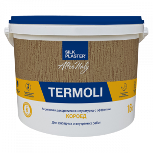 Декоративная штукатурка Silk Plaster Termoli с фактурой «Короед» К101N 15 кг