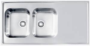 Мойка кухонная Alveus Classic Pro 100 1130474 Sat-90 с сифоном, 120x60