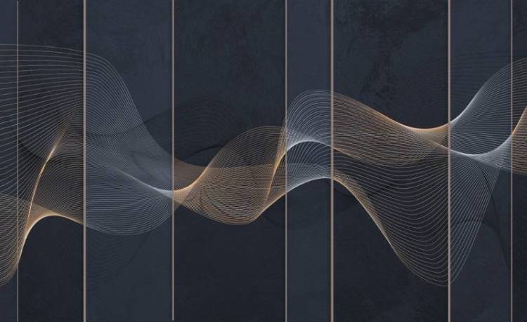 3D Фотообои Artegrafico «Сапфировые волны» PL-067 песок