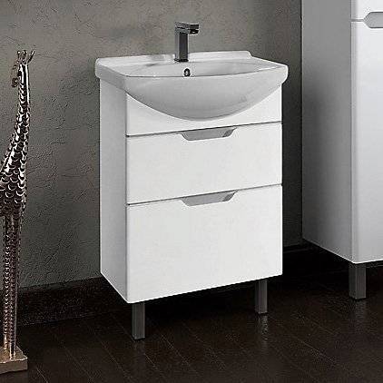 Тумба с раковиной Dreja Laguna Plus 65 белая