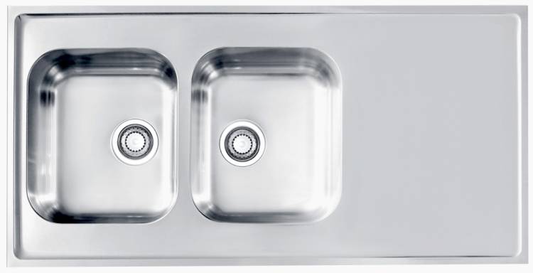 Мойка кухонная Alveus Classic Pro 100 1130474 Sat-90 с сифоном, 120x60