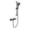 Смеситель для ванны Wonzon & Woghand WW-C2017-A-MB термостатический, с душевым гарнитуром, черный матовый