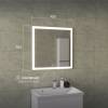Зеркало Veneciana Allia 67016 с подсветкой, 70x70 фото 2