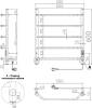 Полотенцесушитель электрический Indigo Roof Lux LCRLE60-50BRRt черный муар фото 4
