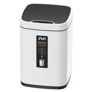 Сенсорное ведро 9 л JAVA S-883-9W белый