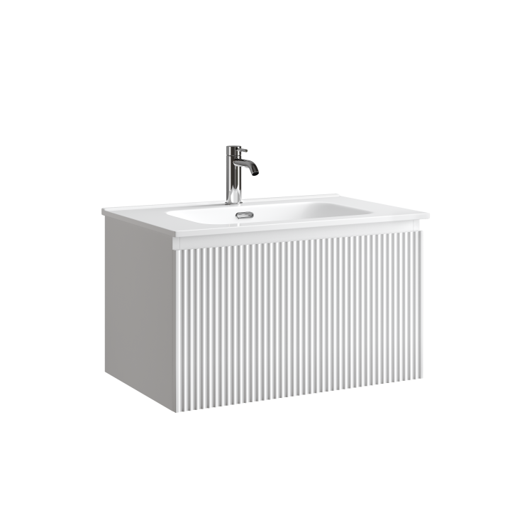 Тумба под раковину Sancos Snob R 1.0 SNR1.070W c одним ящиком Soft close, Bianco, 69x44.5x40.6