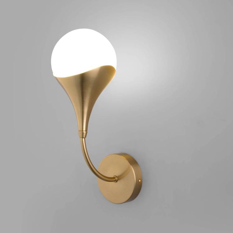 Настенный светильник Eurosvet Calyx 60168/1 латунь