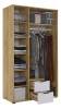 Шкаф платяной Mebelson Адам MSA-04.2563 дуб крафт золотой/белое дерево фото 3