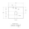 Столешница BelBagno KEP-60-GRN Granito, 61.6x46.8 фото 4