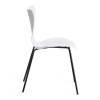 Стул Tetchair Jacobsen (mod DC 102-1) 21265 White (белый)/Black (черный) 45x54.5x80 фото 2