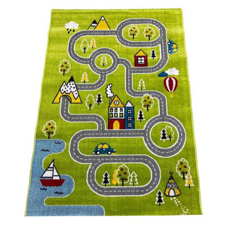 Ковер Play Rugs D918A Green/Cream 0.8x1.5 м