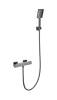Смеситель для душа Wonzon & Woghand WW-B2026-A-BGG с термостатом, темный графит