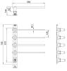 Полотенцесушитель электрический Wonzon & Woghand WW-A364-BR встраиваемый, Брашированный никель фото 2