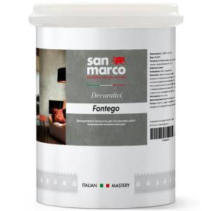 Декоративное покрытие San Marco Fontego база Argento 4 л