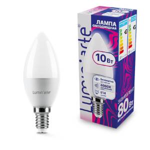 Светодиодная лампа Wolta Lumin Arte LSTD-C37-10W4KE14