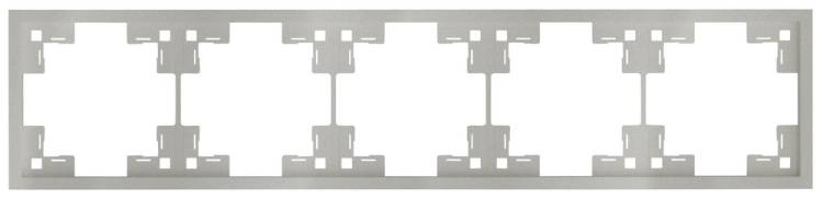 Пятиместная рамка Rikett Standart 35850 PL платина