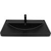 Раковина Aquanet Ирис 329249 80 см, черная матовая