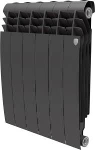 Радиатор биметаллический Royal Thermo BiLiner 500 6 секций, noir sable