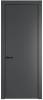 Межкомнатная дверь Profil Doors 1 PE полотно Графит, кромка алюминиевая с четырех сторон черная 700x2000